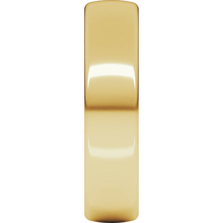 14K Yellow 5 mm Comfort-Fit Standard Weight European-Style Band