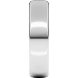 14K X1 White 5 mm Comfort-Fit European-Style Band Size 10.5