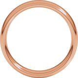 14K Rose 5 mm Comfort-Fit European-Style Band