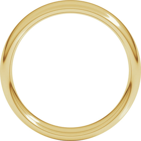 10K Yellow Gold 5 mm Comfort-Fit European-Style Band Size 7.5