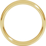 14K Yellow 5 mm Comfort-Fit European-Style Band Size 7