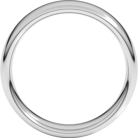 14K White 6 mm Comfort-Fit European-Style Band