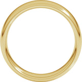 18K Yellow Gold 6 mm Comfort-Fit European-Style Band Size 5