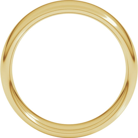 14K Yellow Gold 6 mm Comfort-Fit European-Style Band Size 4.5