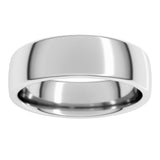 Platinum 6 mm Comfort-Fit European-Style Band Size 7.5