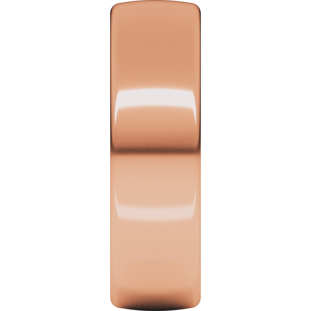 14K Rose 6 mm Comfort-Fit European-Style Band Size 10
