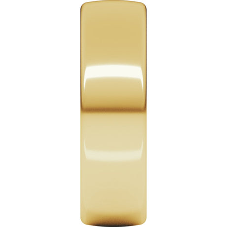 10K Yellow Gold 6 mm Comfort-Fit European-Style Band Size 6.5