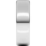 Platinum 6 mm Comfort-Fit European-Style Band Size 7.5