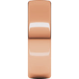 14K Rose 6 mm Comfort-Fit European-Style Band Size 9
