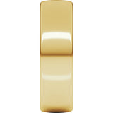 18K Yellow Gold 6 mm Comfort-Fit European-Style Band Size 5