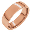 14K Rose 6 mm Comfort-Fit European-Style Band Size 10