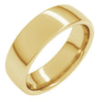 14K Yellow 6 mm Comfort-Fit Standard Weight European-Style Band Size 6