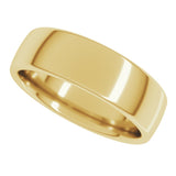 14K Yellow Gold 6 mm Comfort-Fit European-Style Band