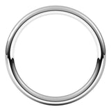 Platinum 2 mm Comfort-Fit European-Style Band Size 4.5