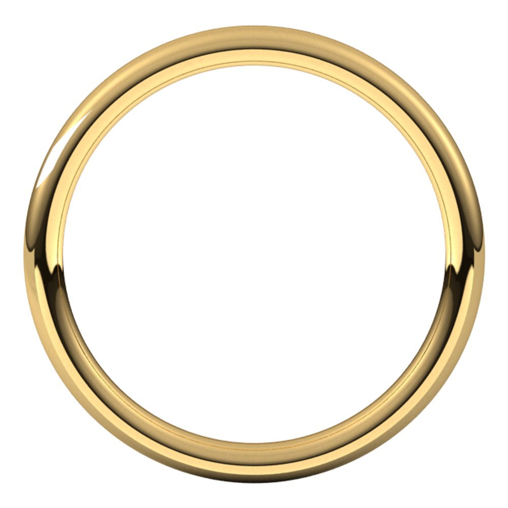 18K Yellow Gold 2 mm Comfort-Fit European-Style Band Size 4.5