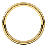 18K Yellow Gold 2 mm Comfort-Fit European-Style Band Size 4.5