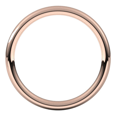 18K Rose 2 mm European Band Size 7