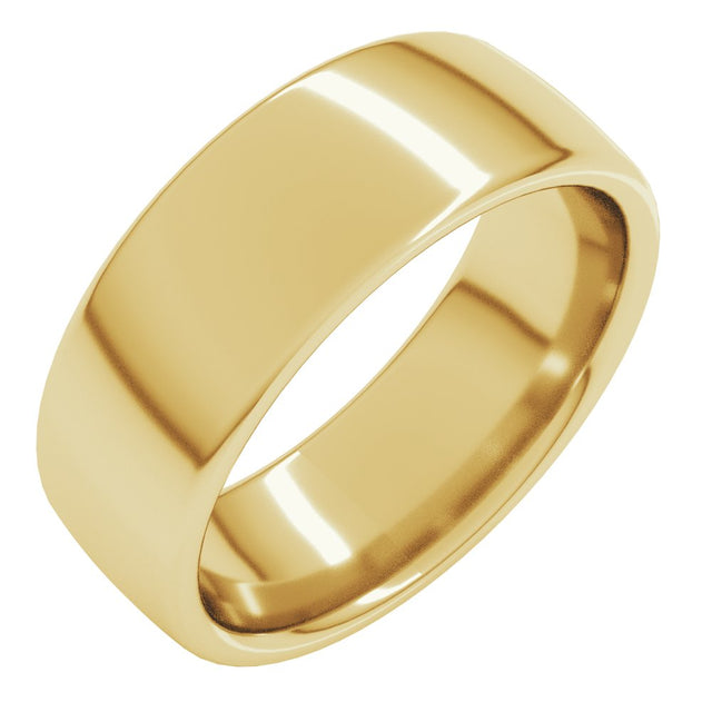 14K Yellow 7 mm Comfort-Fit European-Style Band Size 7