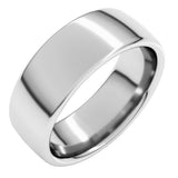 14K White Gold 7 mm Comfort-Fit European-Style Band Size 7.5