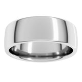 14K White Gold 7 mm Comfort-Fit European-Style Band Size 7.5