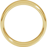 14K Yellow 7 mm Comfort-Fit Standard Weight European-Style Band