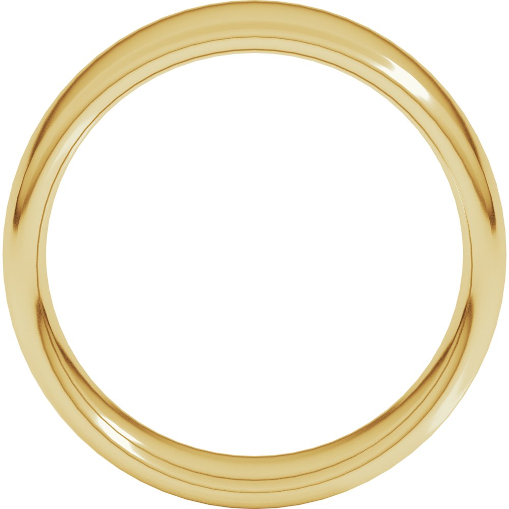 14K Yellow Gold 7 mm Comfort-Fit European-Style Band Size 5.5