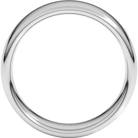 Sterling Silver 7 mm Comfort-Fit European-Style Band Size 8.5