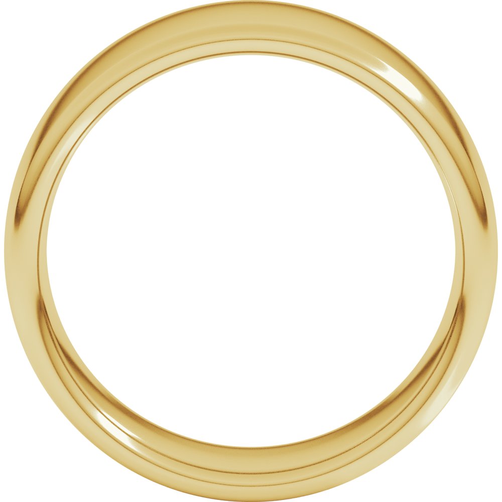 14K Yellow 8 mm Comfort-Fit Standard Weight European-Style Band