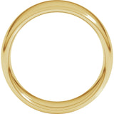 14K Yellow 8 mm Comfort-Fit Standard Weight European-Style Band