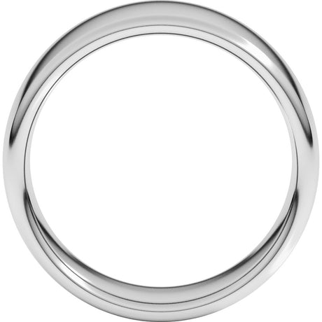 18K White Gold 8 mm Comfort-Fit European-Style Band Size 12
