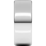 14K White 8 mm Comfort-Fit Standard Weight European-Style Band