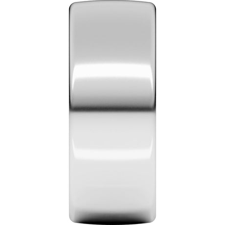 10K White Gold 8 mm Comfort-Fit European-Style Band Size 9.5