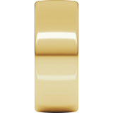 14K Yellow Gold 8 mm Comfort-Fit European-Style Band Size 10
