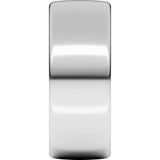 14K White Gold 8 mm Comfort-Fit European-Style Band Size 6