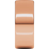 14K Rose 8 mm Comfort-Fit European-Style Band Size 11.5