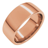 14K Rose 8 mm Comfort-Fit European-Style Band Size 11.5