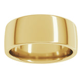 10K Yellow Gold 8 mm Comfort-Fit European-Style Band Size 12