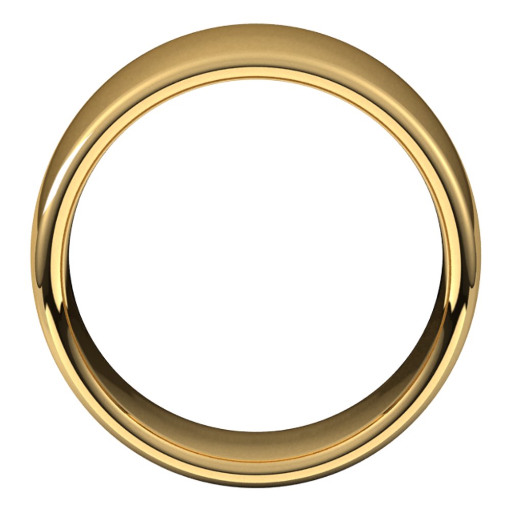 14K Yellow 10 mm Comfort-Fit European-Style Band Size 6
