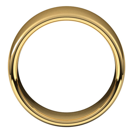 14K Yellow 10 mm Comfort-Fit European-Style Band Size 6