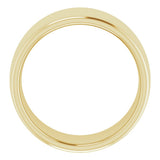 14K Yellow Gold 10 mm Comfort-Fit European-Style Band Size 5