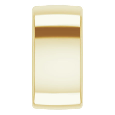 14K Yellow Gold 10 mm Comfort-Fit European-Style Band Size 5