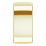 14K Yellow Gold 10 mm Comfort-Fit European-Style Band Size 5