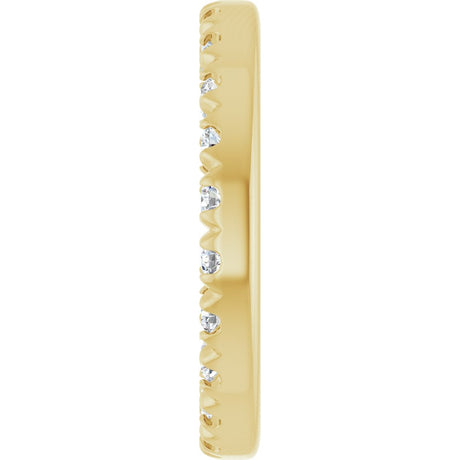 14K Yellow Gold 7 mm ID 1/5 CTW Lab-Grown Diamond French-Set Earring Jackets