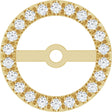 14K Yellow Gold 7 mm ID 1/5 CTW Lab-Grown Diamond French-Set Earring Jackets
