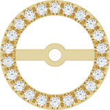 14K Yellow Gold 7 mm ID 1/5 CTW Lab-Grown Diamond French-Set Earring Jackets