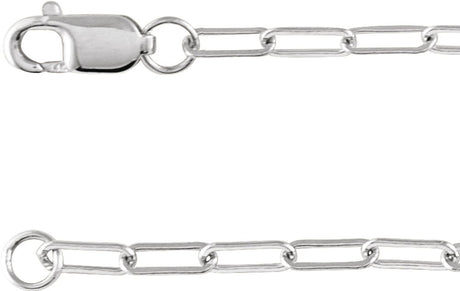14K White 1/10 CT Natural Diamond Micro Bezel-Set 16" Necklace