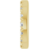 14K Yellow Gold 4.6 mm ID 1/8 CTW Natural Diamond French-Set Earring Jackets