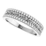 14K White 1/6 CTW Natural Diamond Anniversary Band