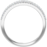 14K White 1/6 CTW Natural Diamond Anniversary Band