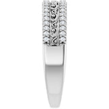 14K White 1/6 CTW Natural Diamond Anniversary Band